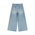Chaos Bull Women’s Vintage Wash Wide Leg Jeans