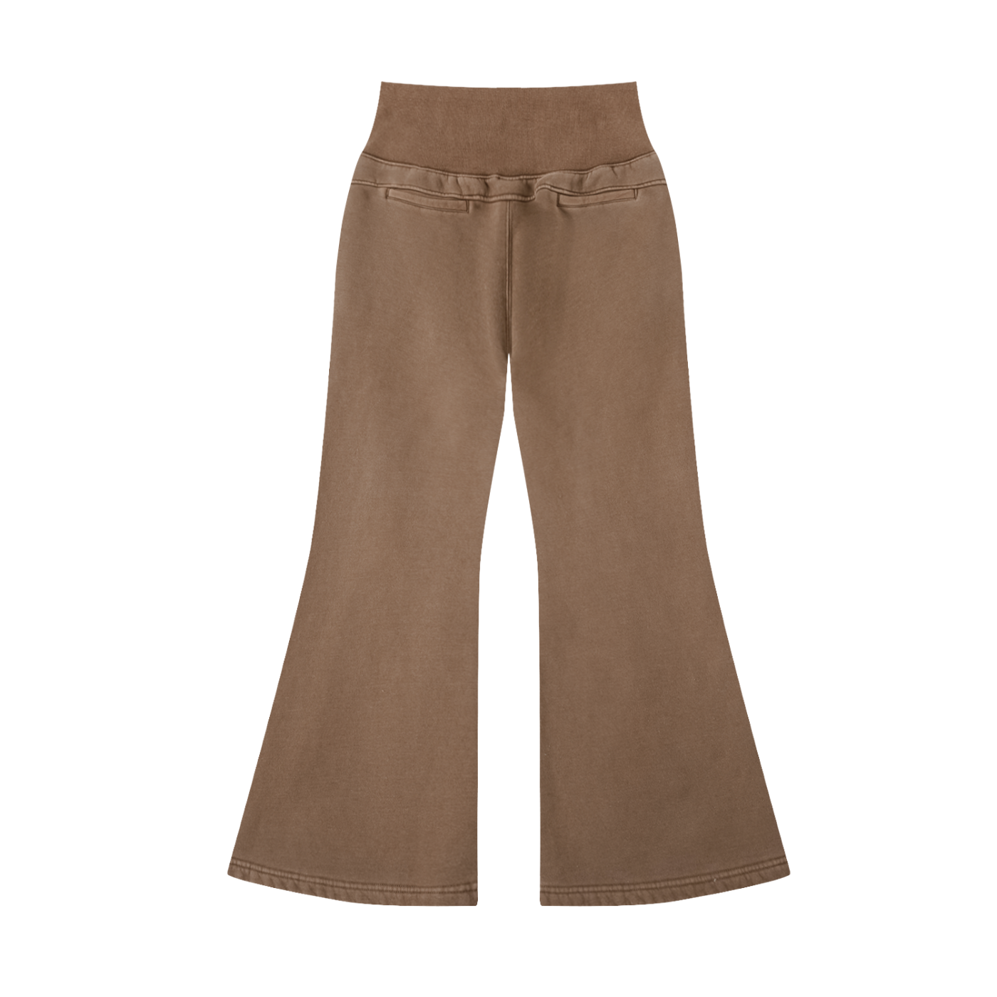 Chaos Bull Vintage Washed Flared Fleece Pants