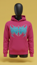 Riot Pink Slogan Hoodie