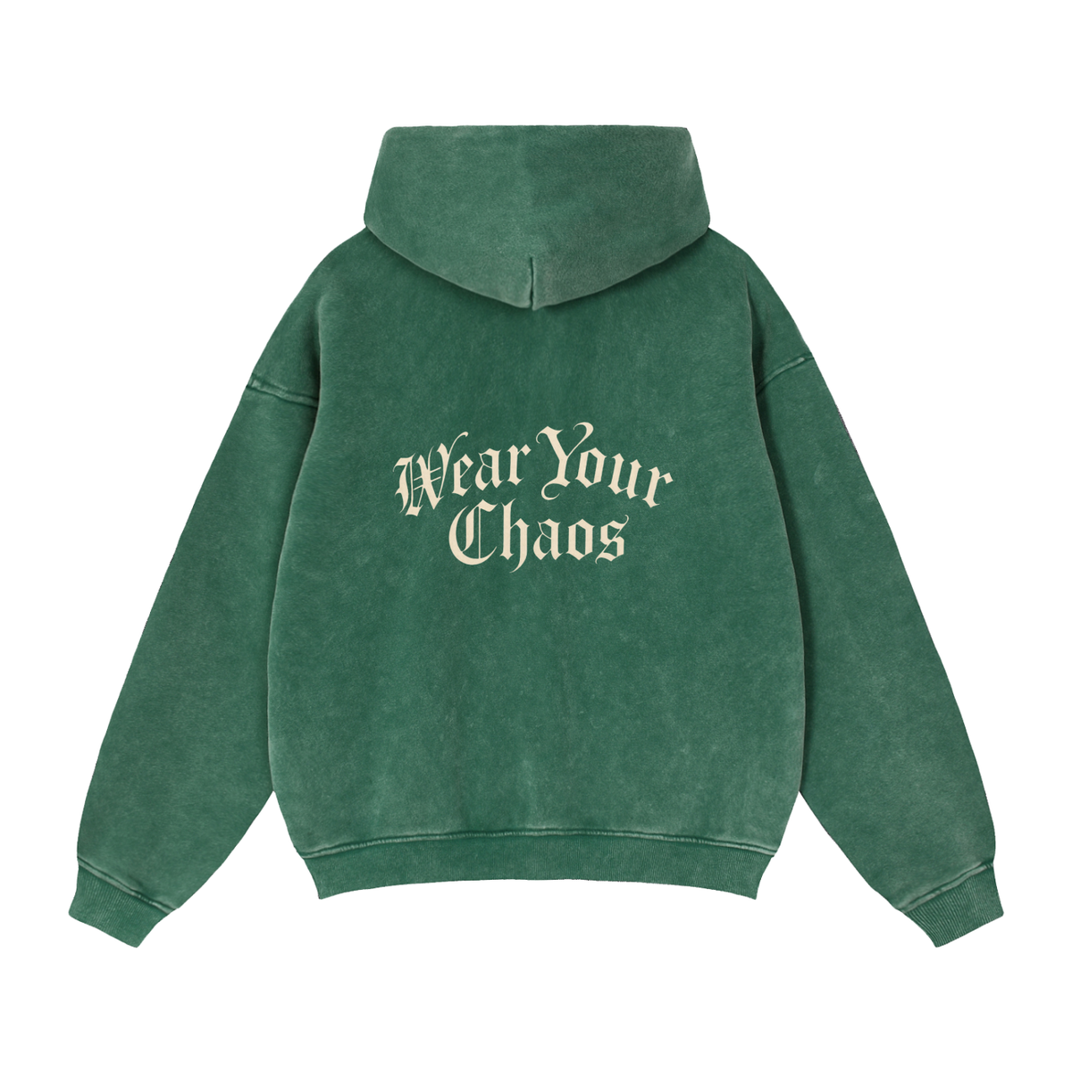 Zip-Through Boxy Fleece Hoodie Crazy Town Rodeo Wear Your Chaos Adult Unisex