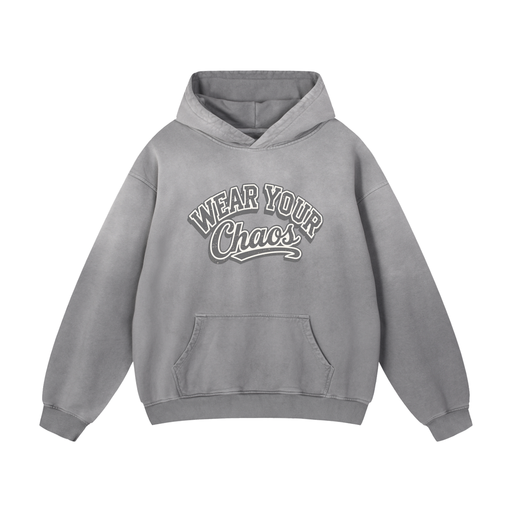 Wear Your Chaos Heavyweight Sunfade Oversized Hoodie Adult Unisex