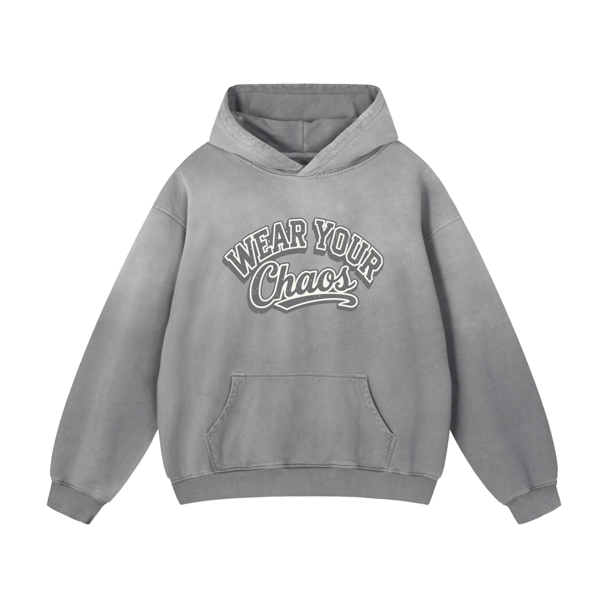 Wear Your Chaos Heavyweight Sunfade Oversized Hoodie Adult Unisex