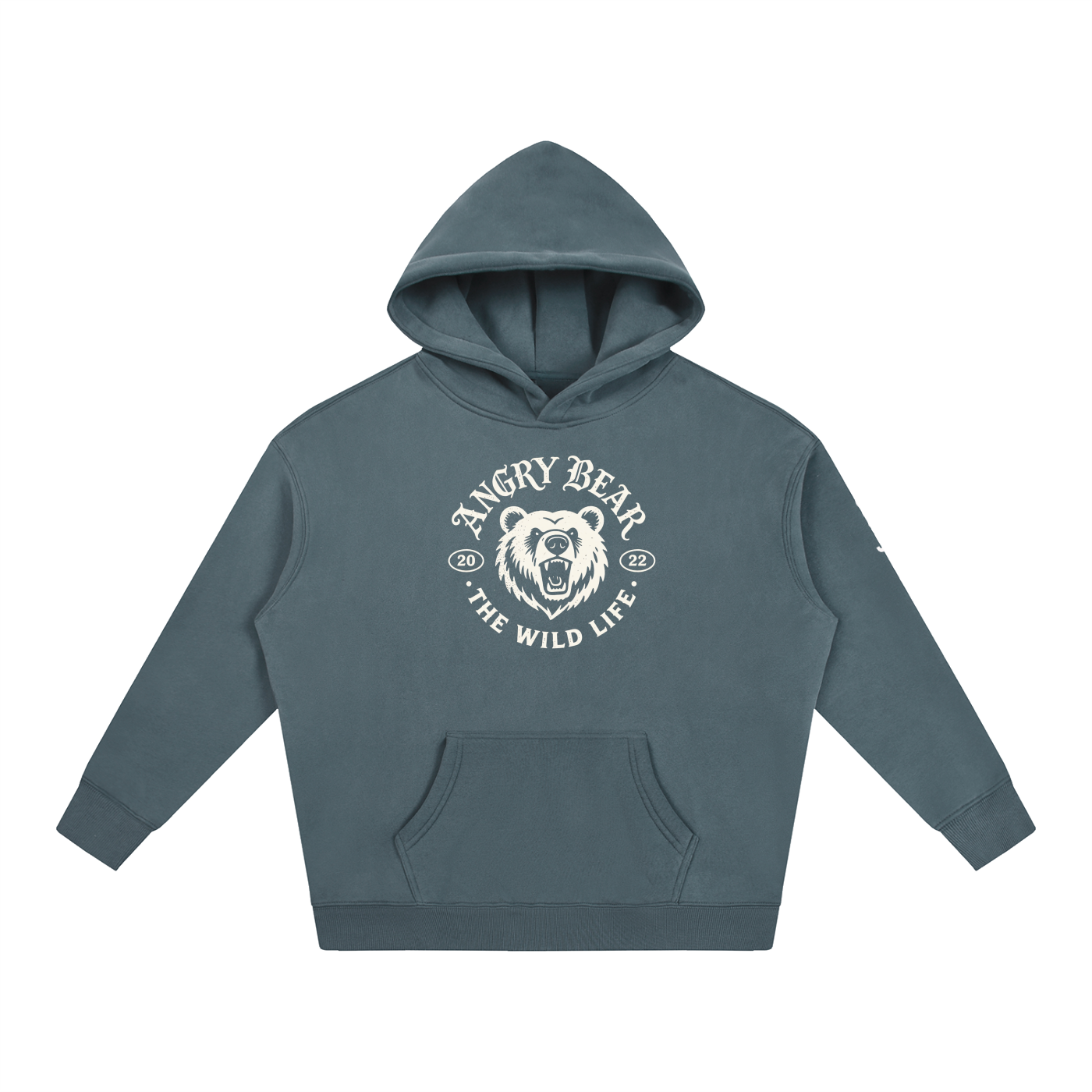 Angry Bear Oversize Fleeced Hoodie