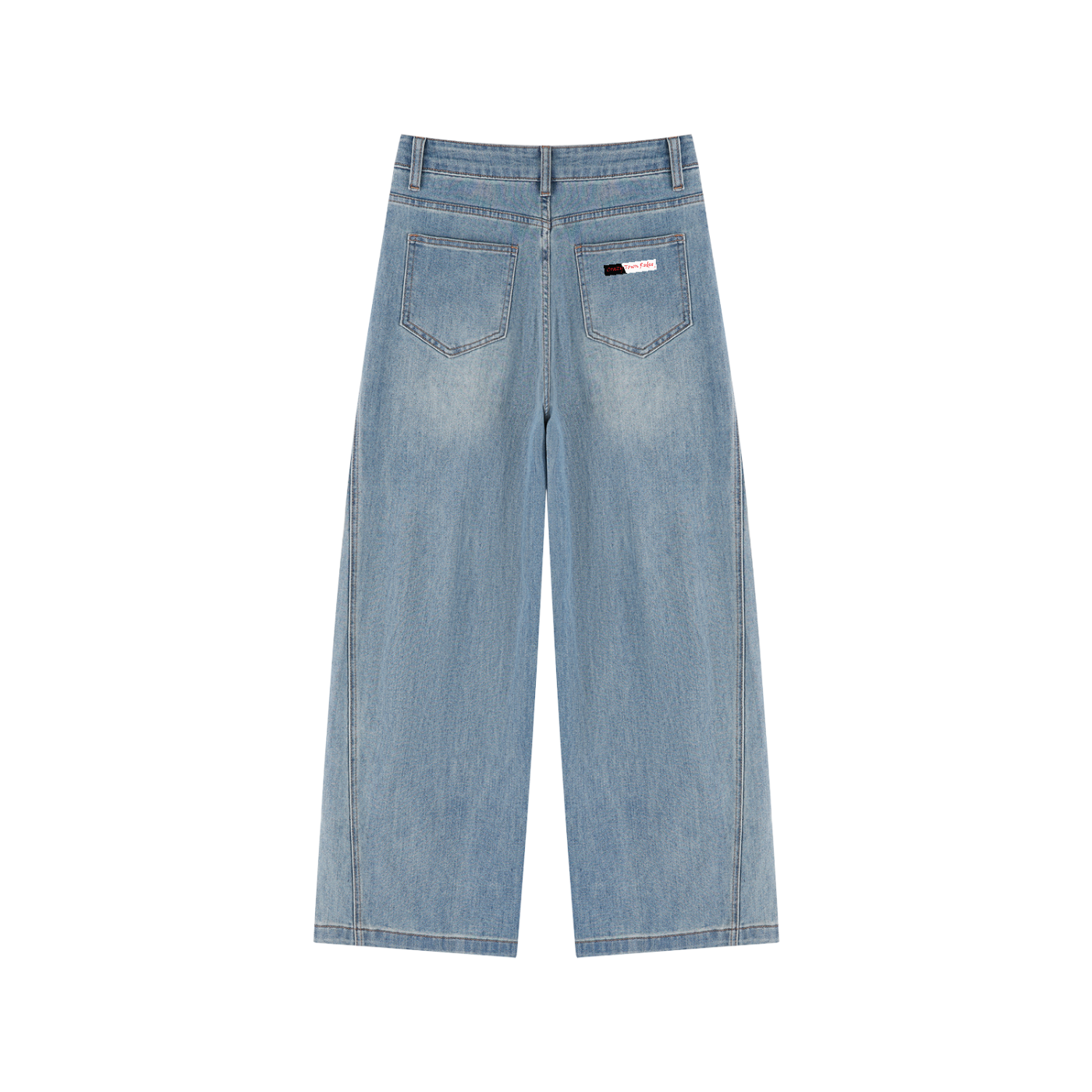 Women's Vintage Wash High Rise Wide Leg Jeans