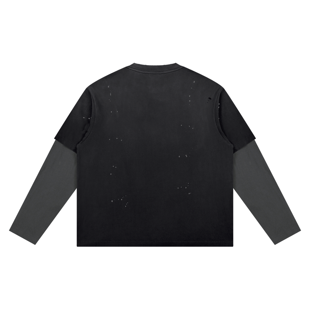 Vintage Wash Distressed Layer T-Shirt Adult Unisex