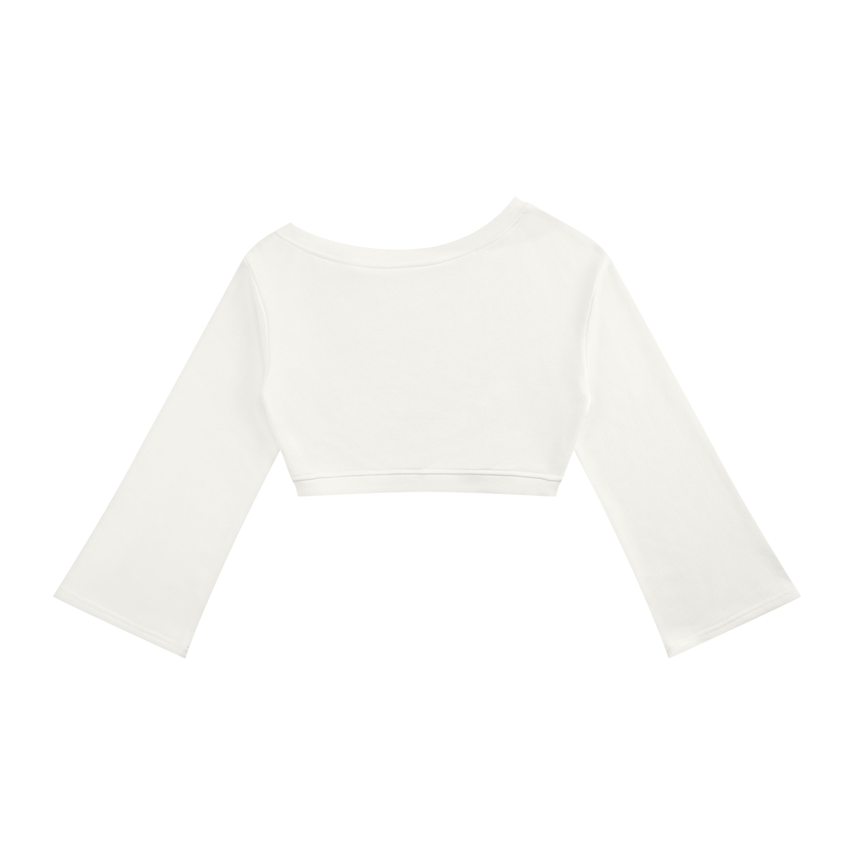 Women's Off-Shoulder Crop Style Sweatshirt