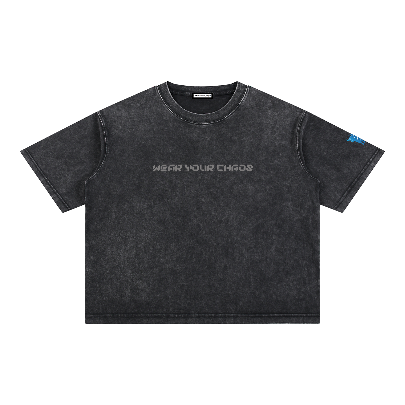 Wear Your Chaos Mineral Wash Boxy Cotton T-Shirt