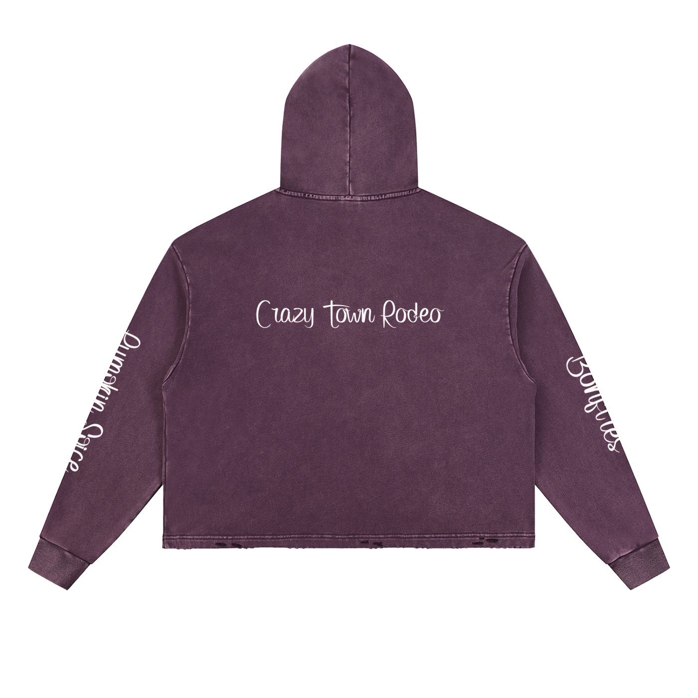 Cozy Season Club Vintage Washed Frayed-Hem Hoodie Adult