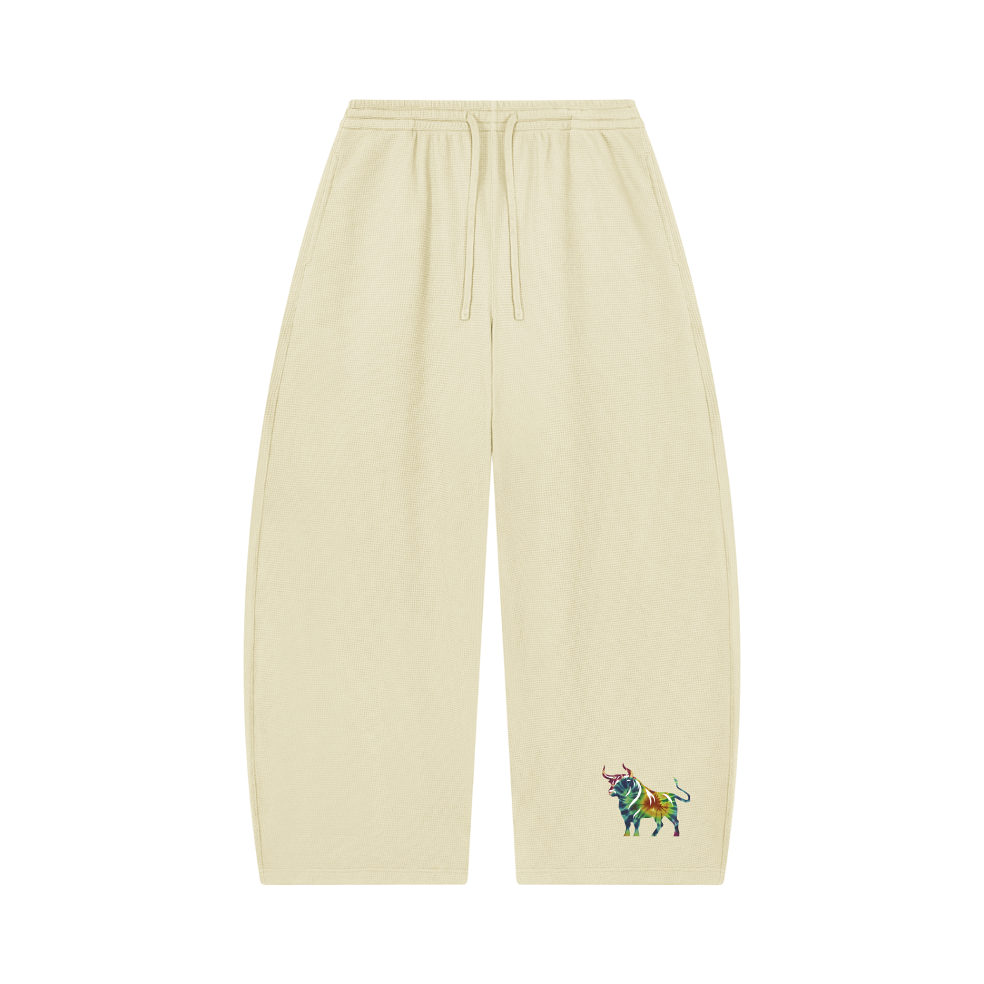 Waffle Barrel Leg Pants Unisex Adult