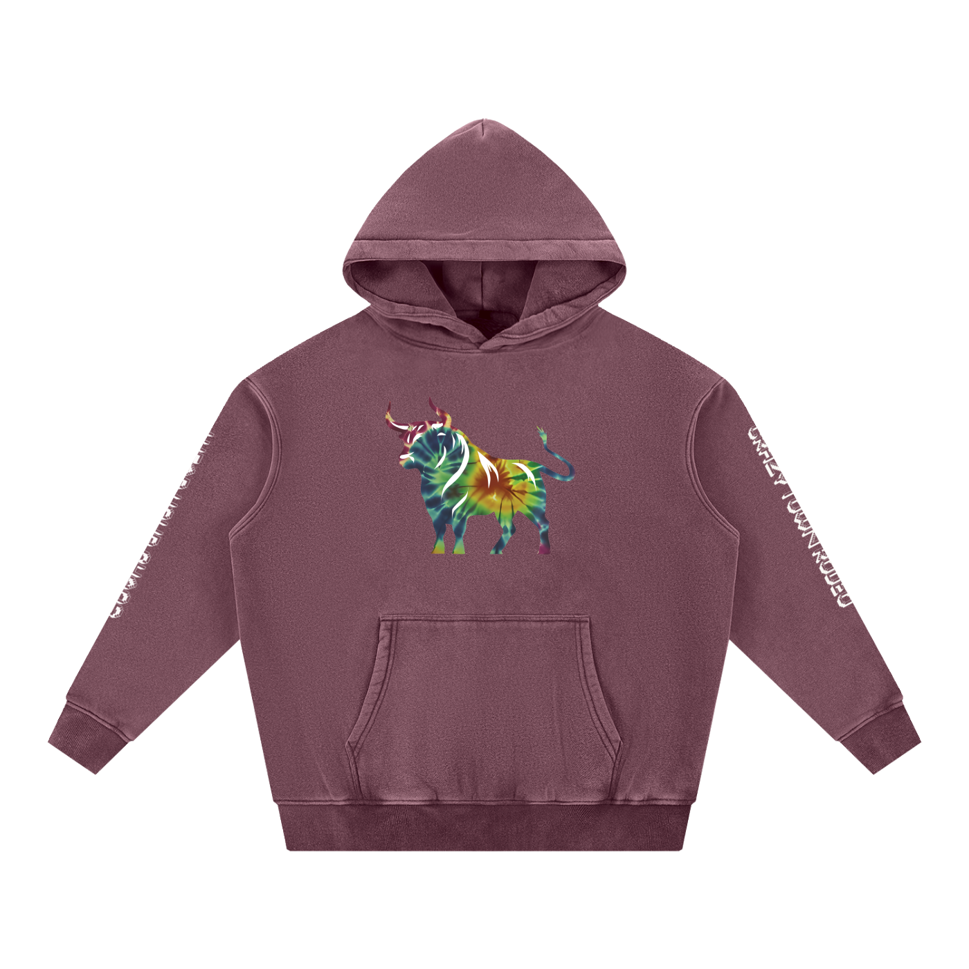 Chaos Bull Snow Wash Fleece Oversize Hoodie Adult