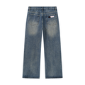 Men’s Vintage Wash Straight Leg Denim Jeans