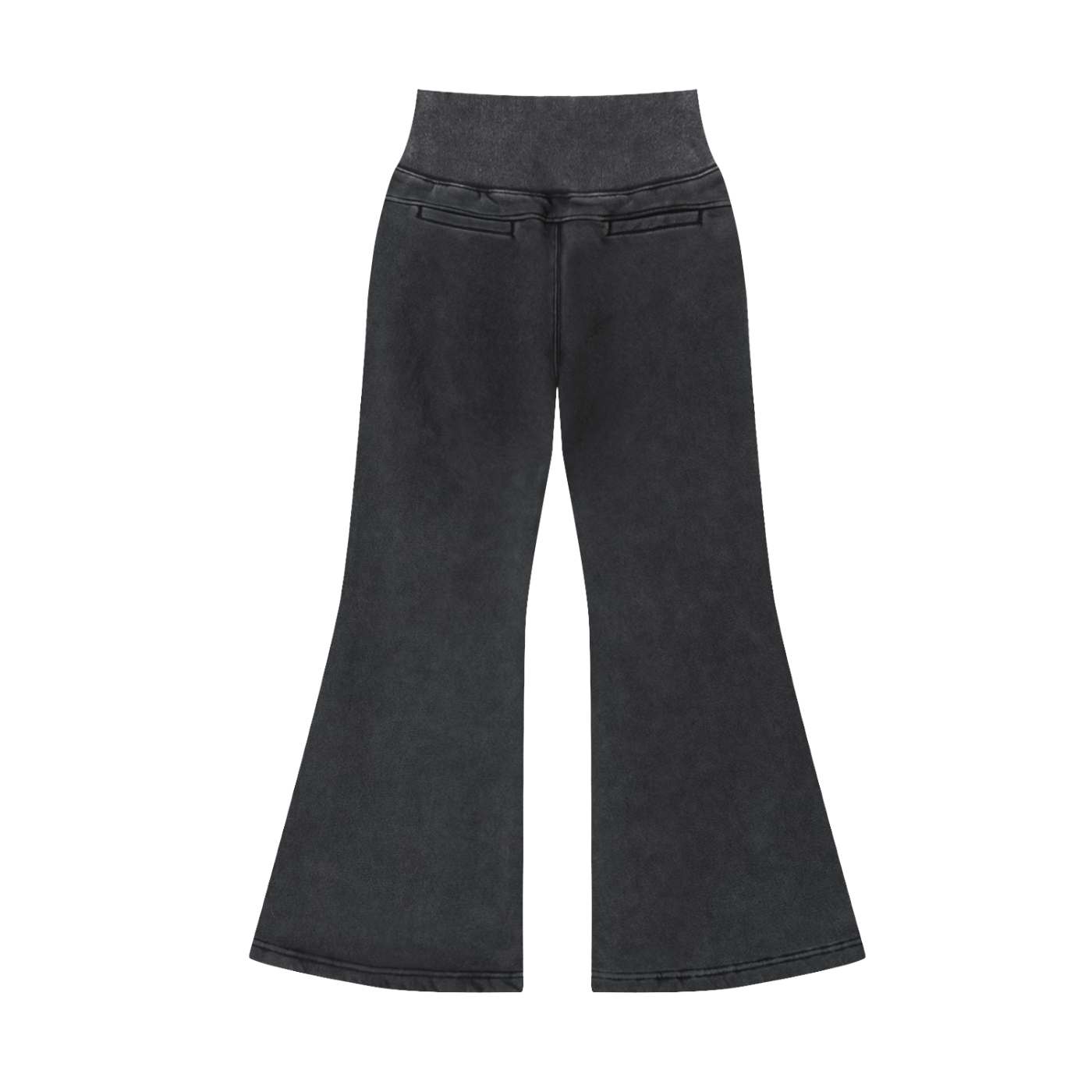 Chaos Bull Vintage Washed Flared Fleece Pants
