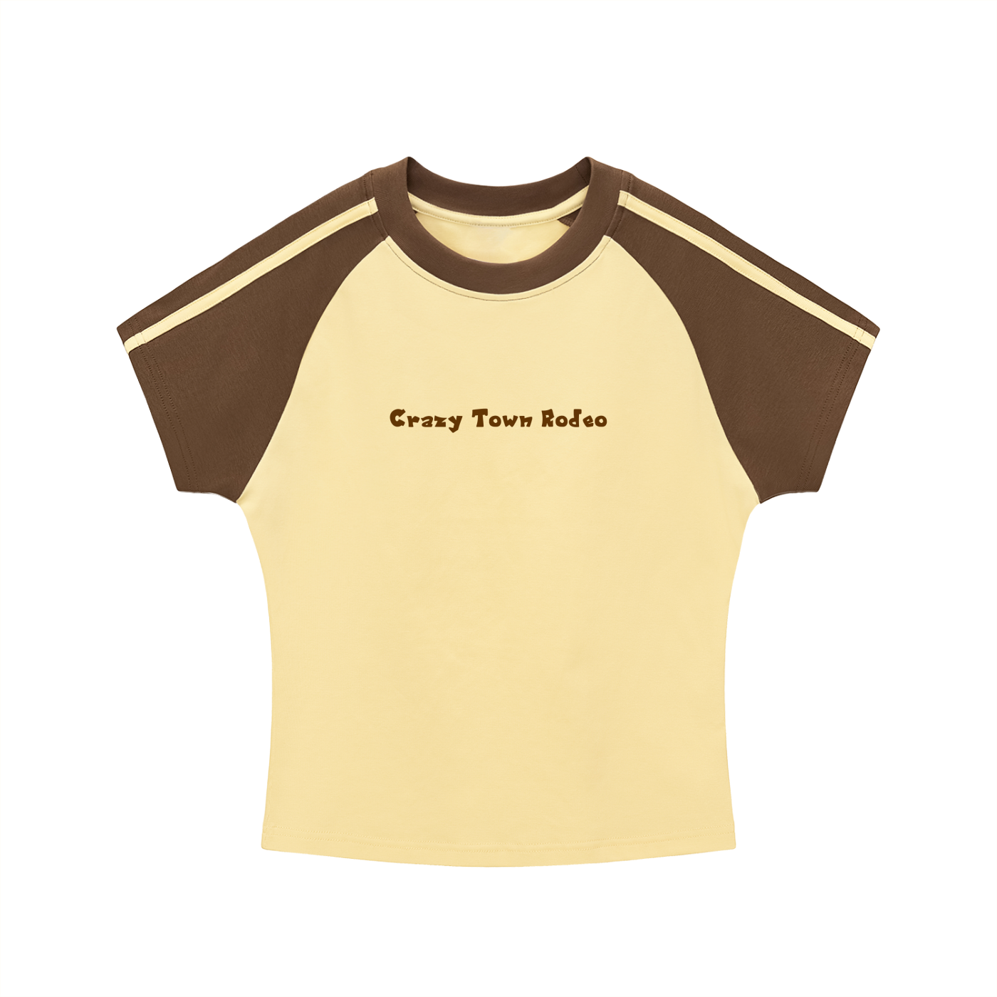 Women's Contrast Stripes Raglan Sleeve T-Shirt