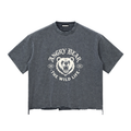 Angry Bear Snow Wash Raw-Hem Boxy T-shirt Adult