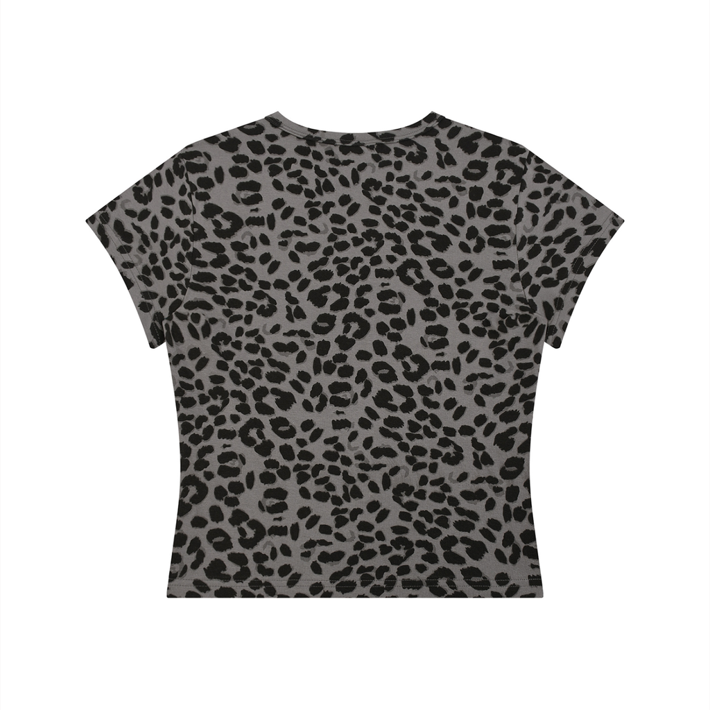 Wear Your Chaos Women’s Leopard Print Crop T-Shirt