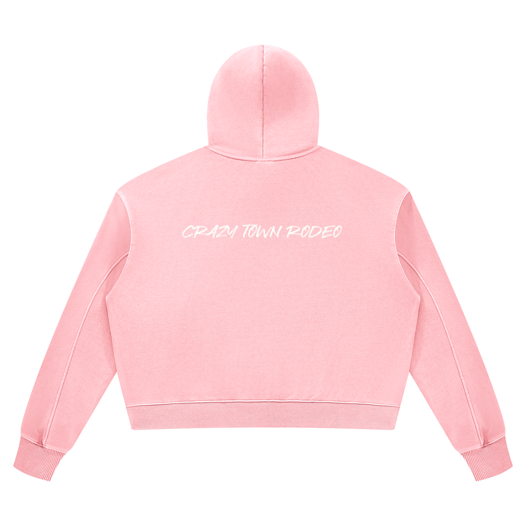 Women’s Vintage Wash Heavyweight Crop Style Hoodie