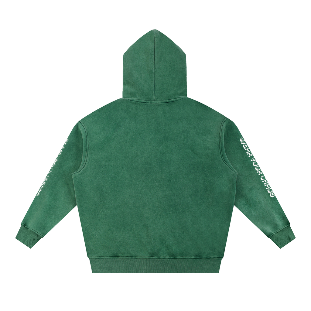 Chaos Bull Snow Wash Fleece Oversize Hoodie Adult