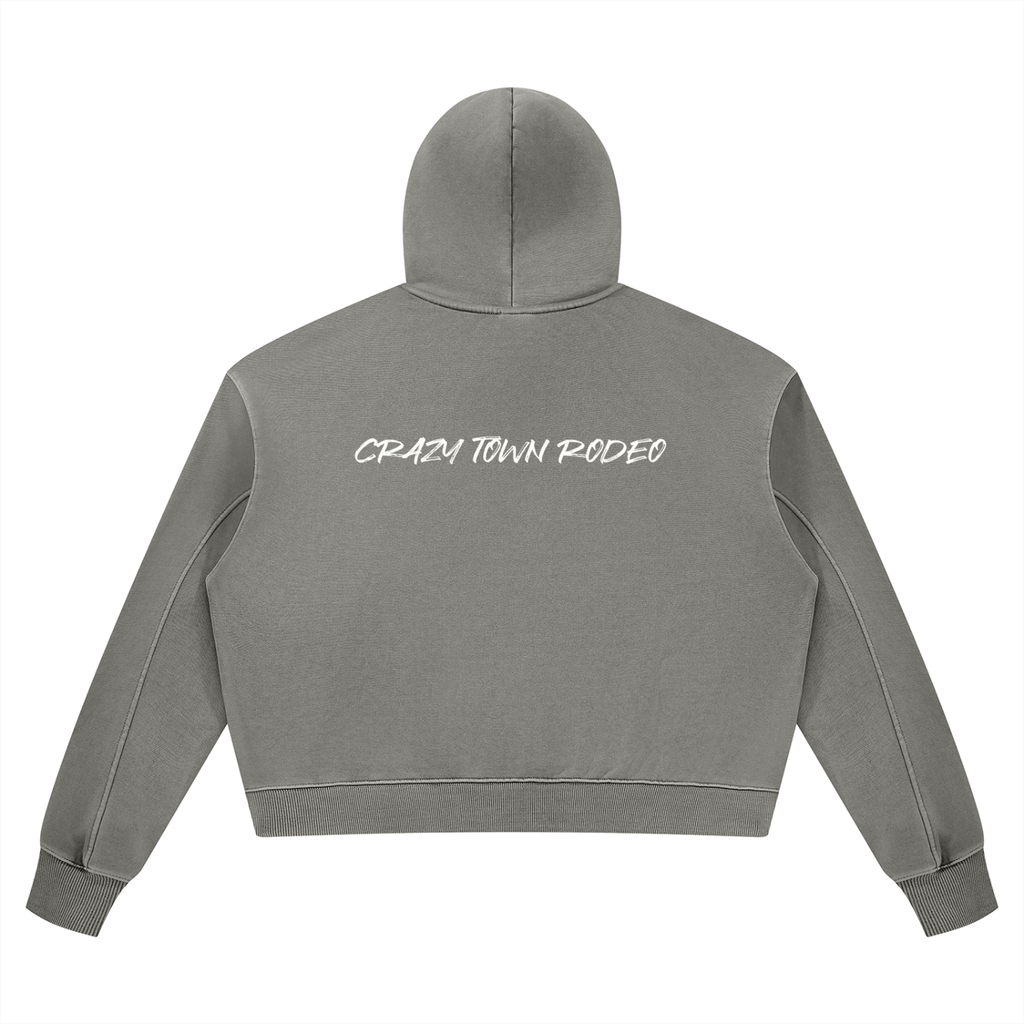 Women’s Vintage Wash Heavyweight Crop Style Hoodie