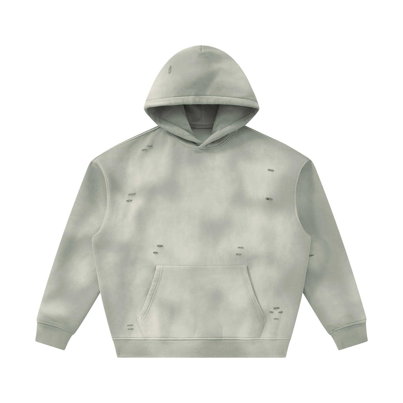 Sunfade Frayed Fleece Hoodie Unisex Adult