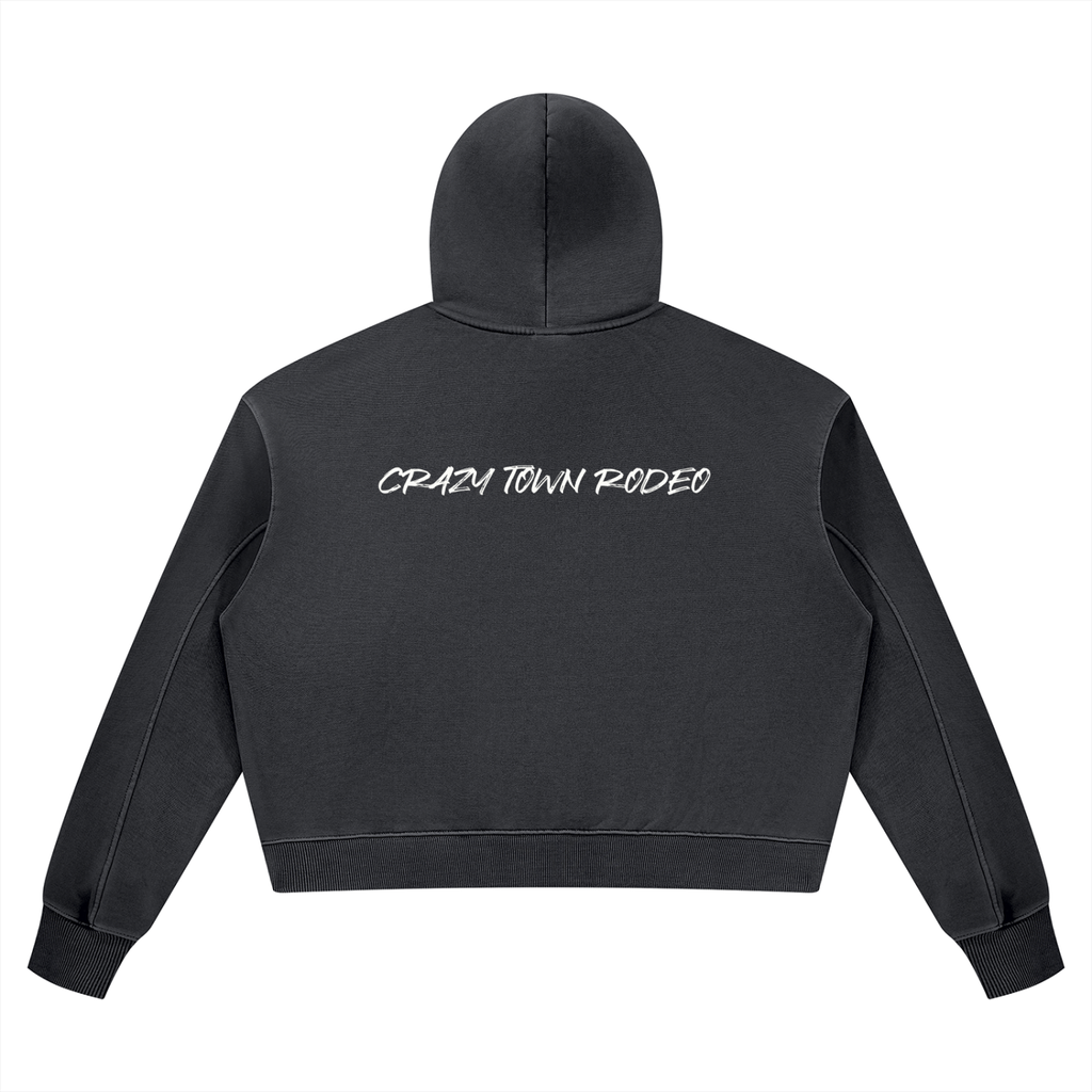 Women’s Vintage Wash Heavyweight Crop Style Hoodie