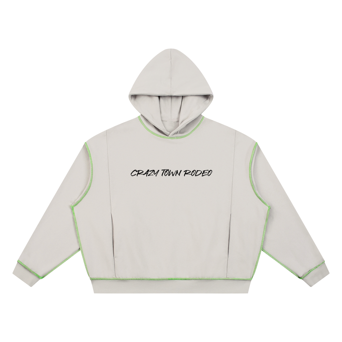 Boxy Heavyweight Topstitch Hoodie Adult Unisex