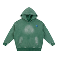 Wear Your Chaos Sunfade Two-way Zipper Boxy Fleece Hoodie Adult