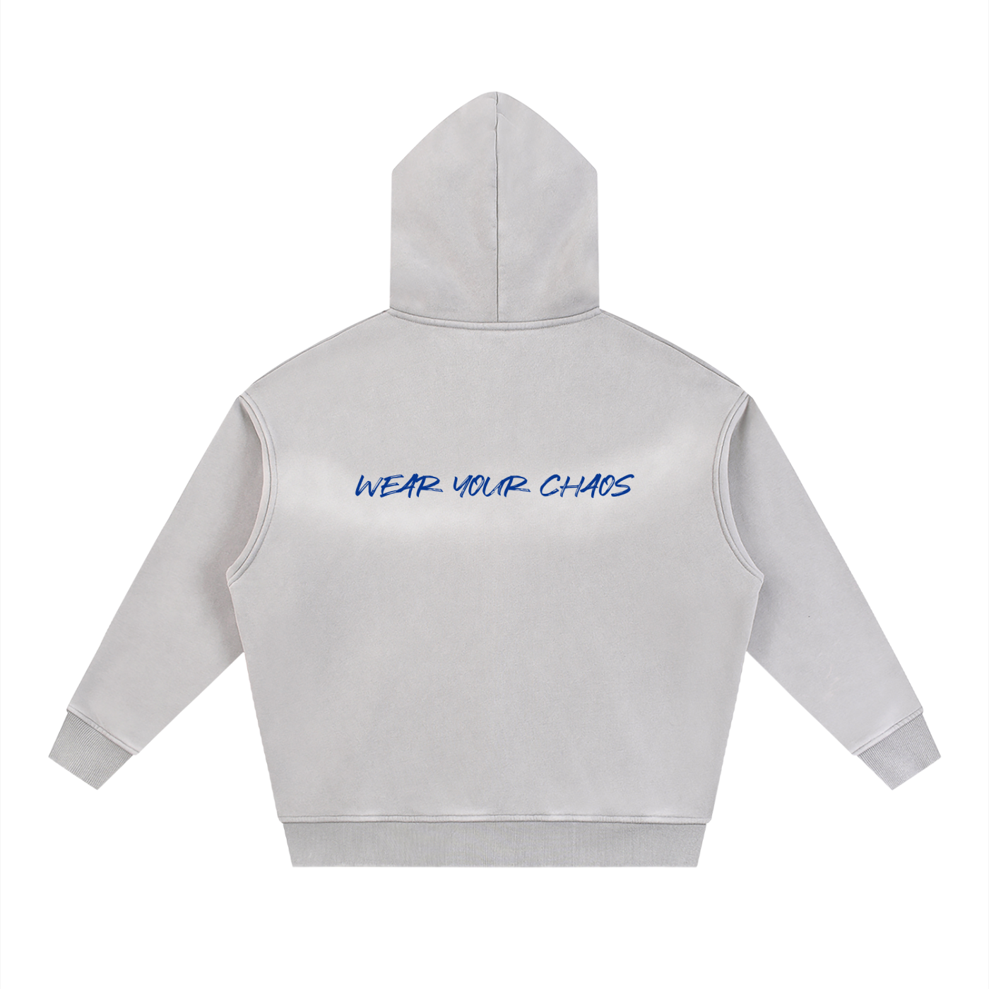 Wear Your Chaos Sunfade Two-way Zipper Boxy Fleece Hoodie Adult