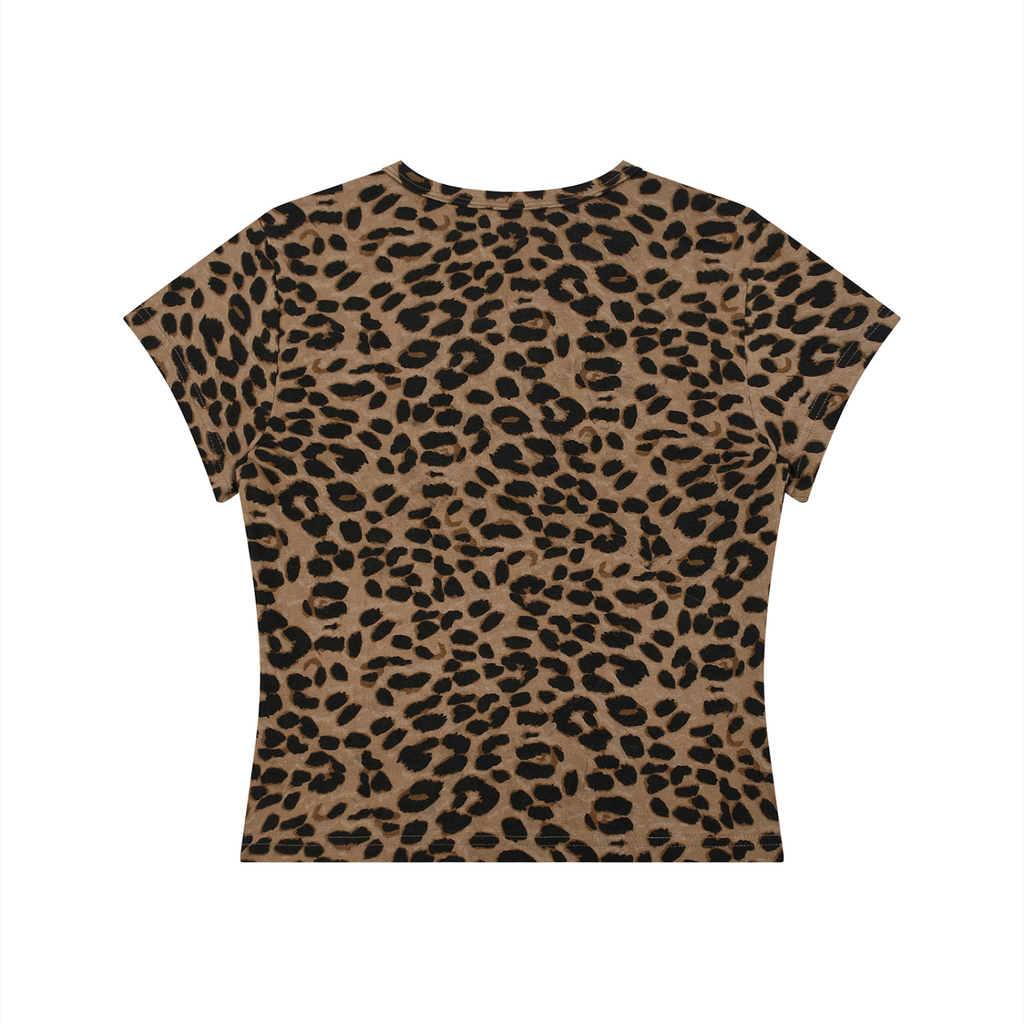 Wear Your Chaos Women’s Leopard Print Crop T-Shirt