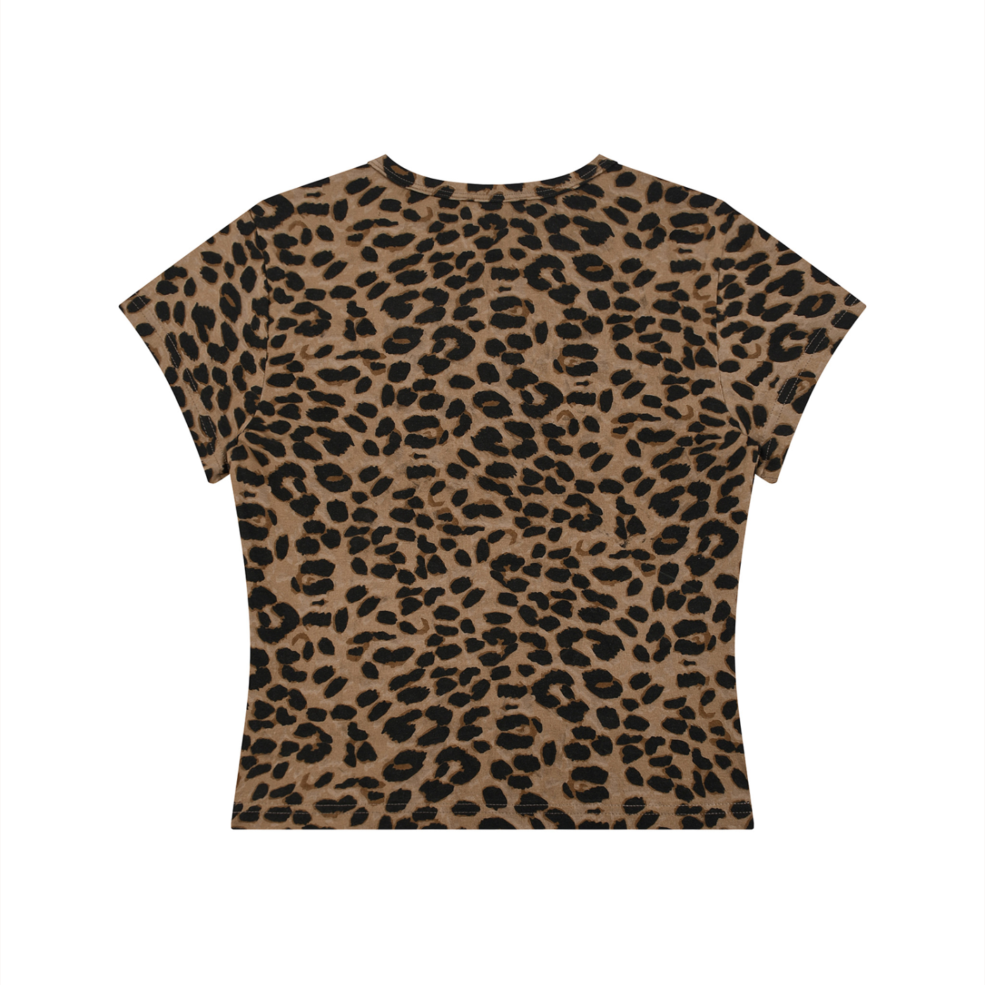 Wear Your Chaos Women’s Leopard Print Crop T-Shirt