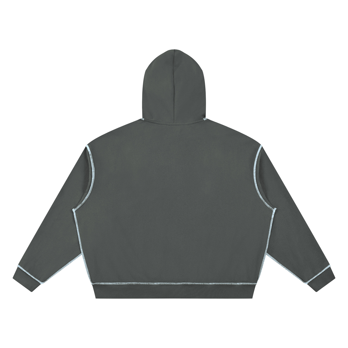 Boxy Heavyweight Topstitch Hoodie Adult Unisex