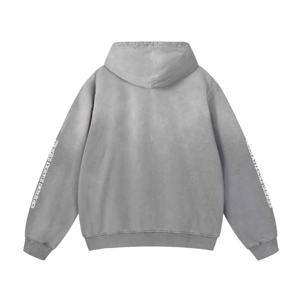 Wear Your Chaos Heavyweight Sunfade Oversized Hoodie Adult