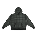 Plaid Color Block Hoodie Unisex Adult
