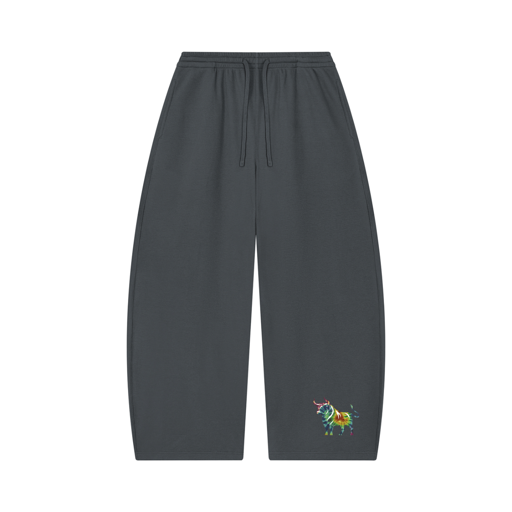 Waffle Barrel Leg Pants Unisex Adult
