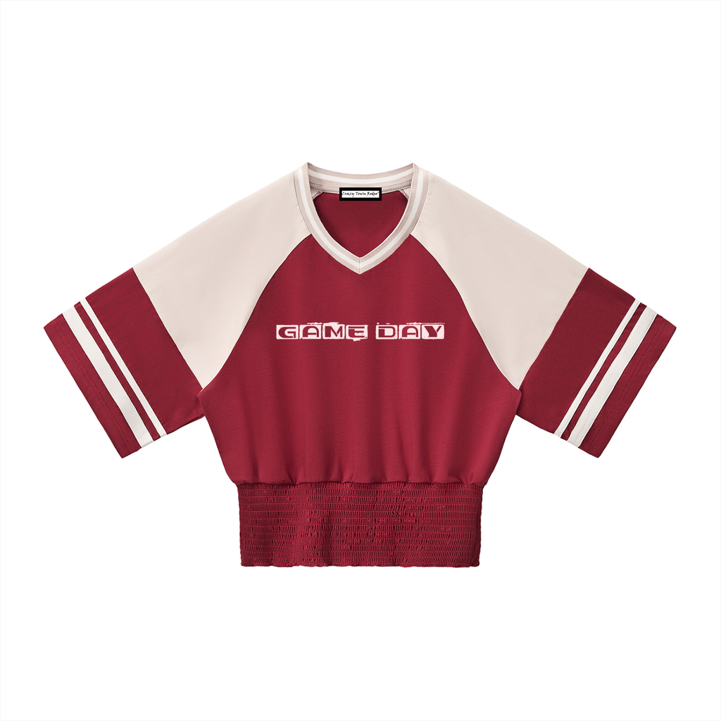 Game Day Women's Color Block Ruched T-Shirt