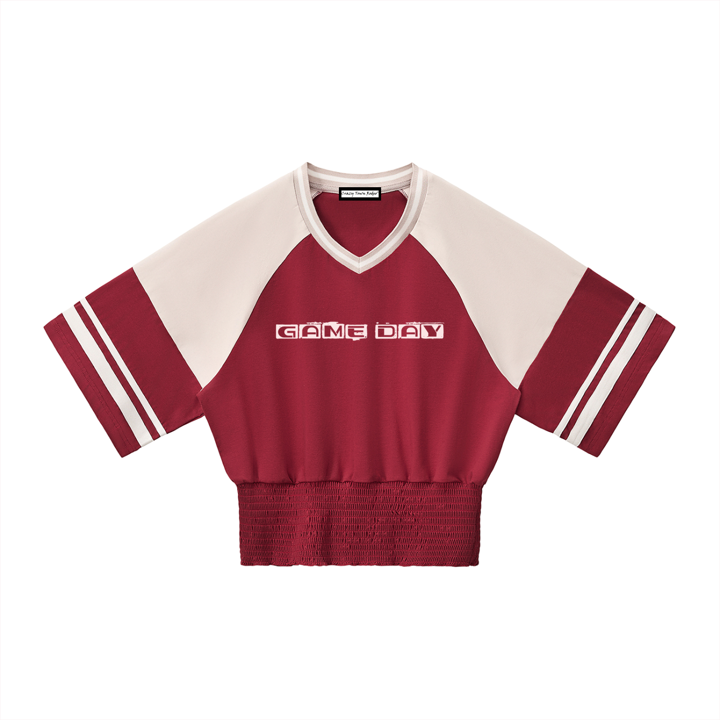 Game Day Women's Color Block Ruched T-Shirt