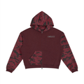Colorblock Camo Full Zip Boxy Hoodie Adult