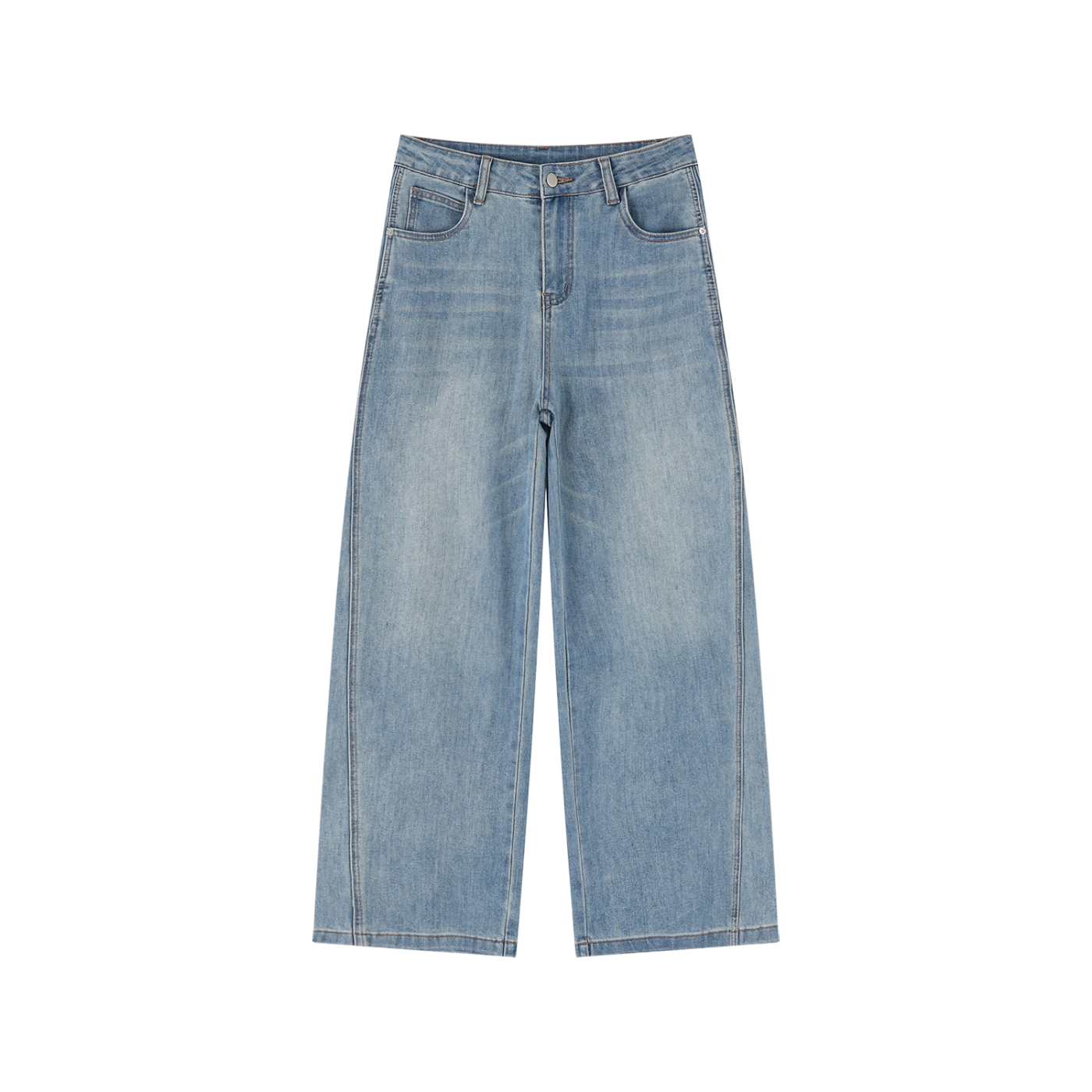 Women's Vintage Wash High Rise Wide Leg Jeans