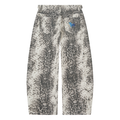 Men's Snake Print Barrel Leg Pants