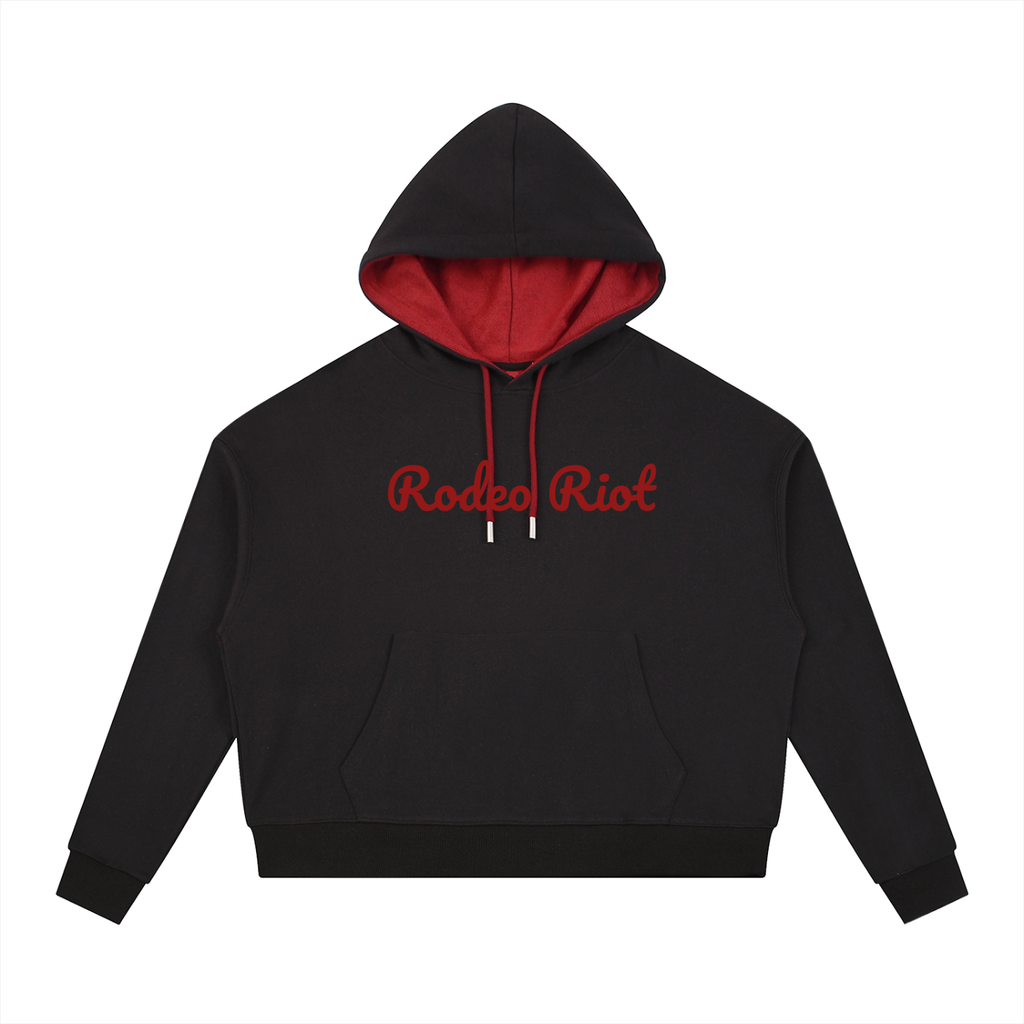 Rodeo Riot Contrast Drawstring Hoodie Adult