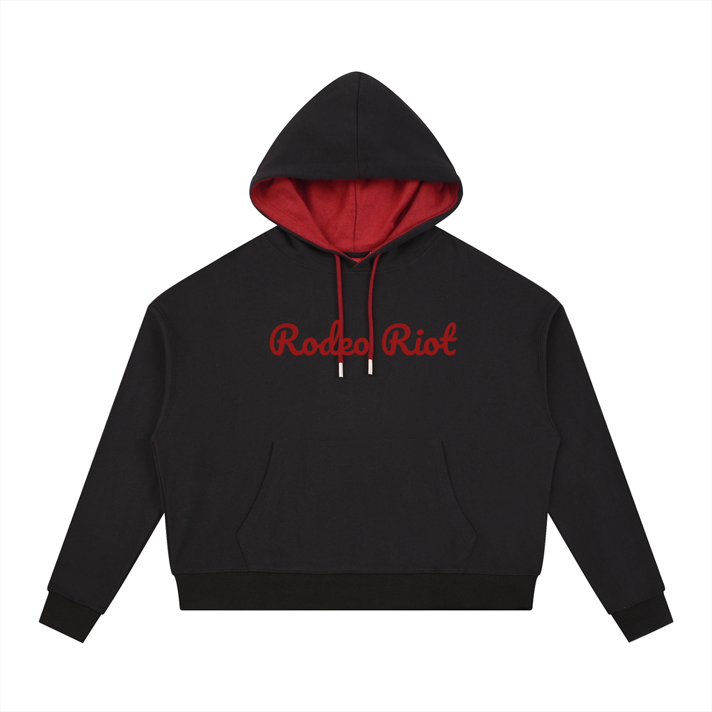 Rodeo Riot Contrast Drawstring Hoodie Adult