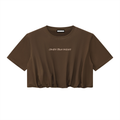 Women’s Crop Bubble Hem T-Shirt