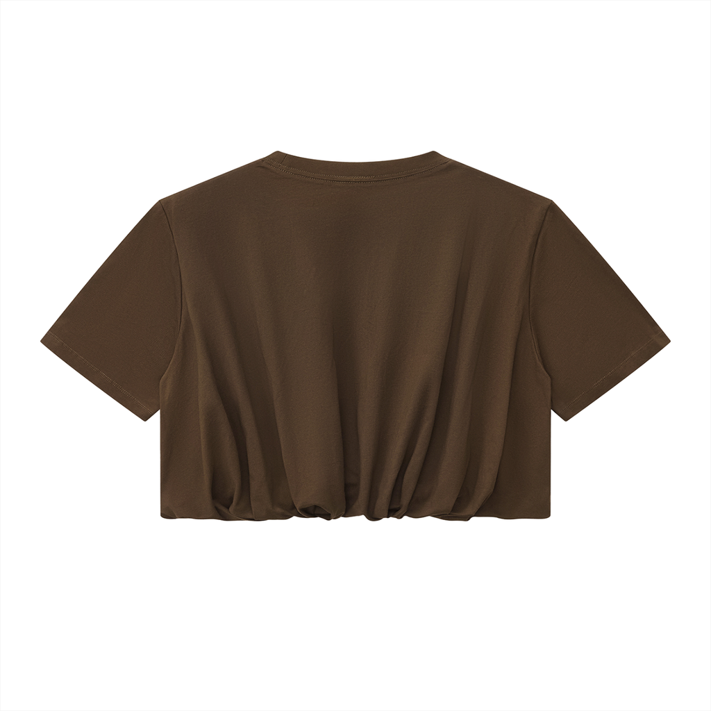 Women’s Crop Bubble Hem T-Shirt
