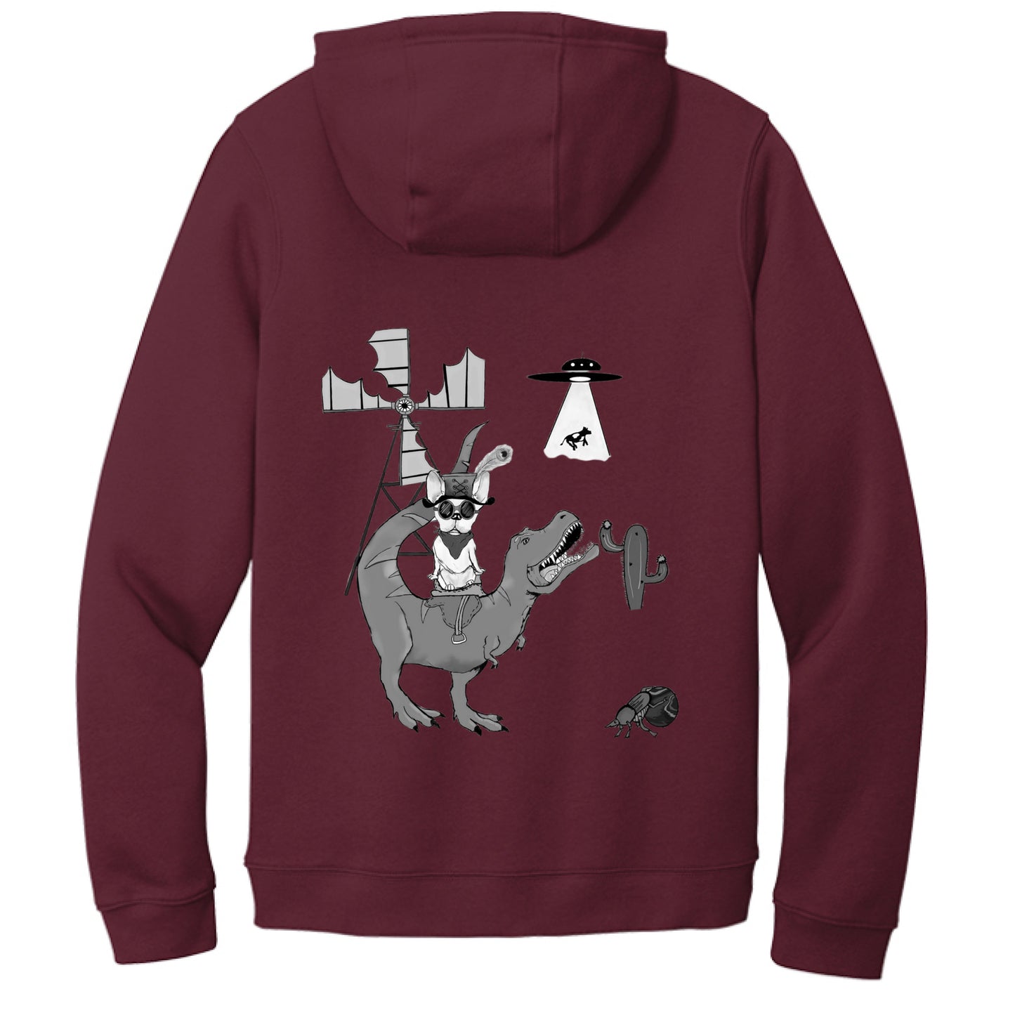Dark Maroon - BACK