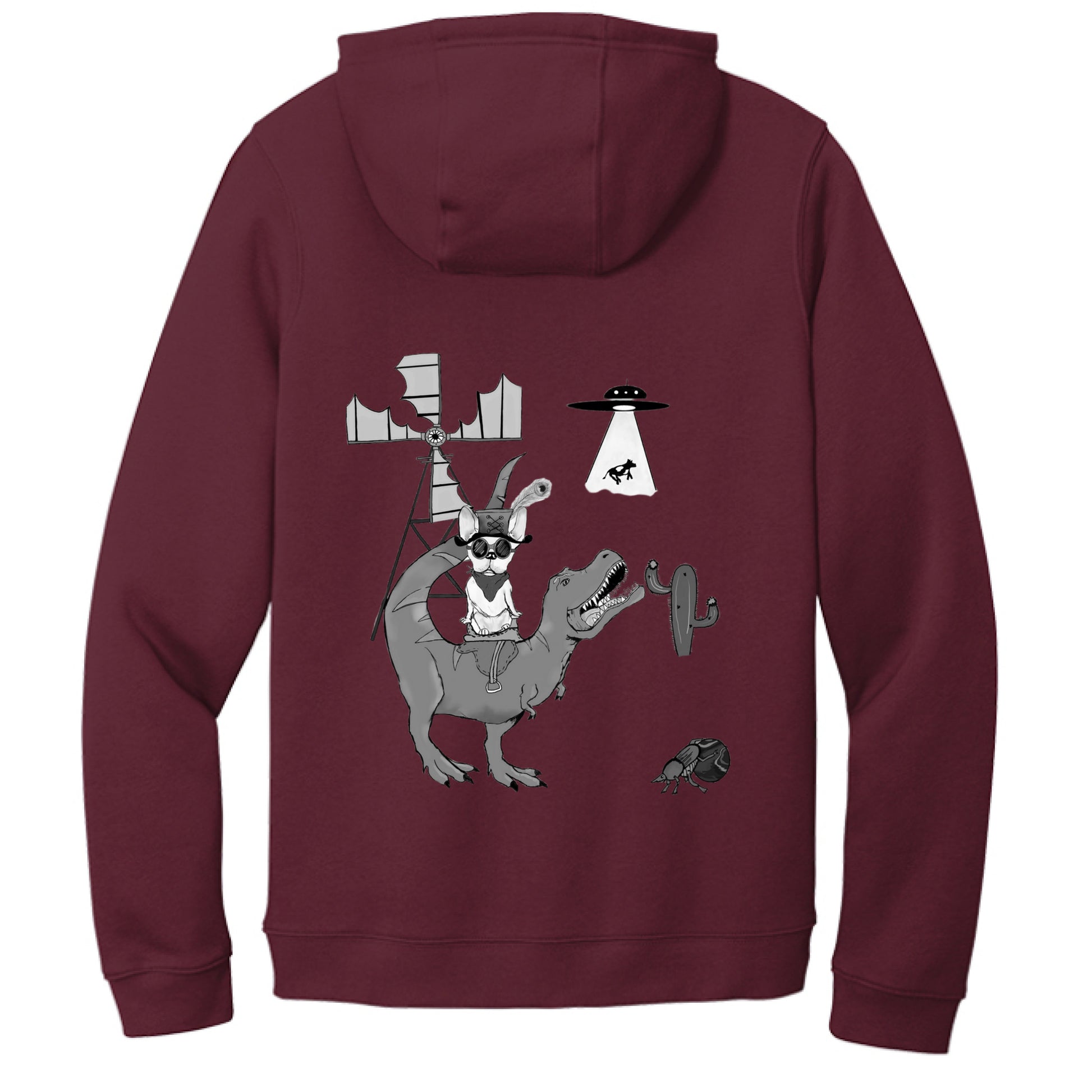 Dark Maroon - BACK
