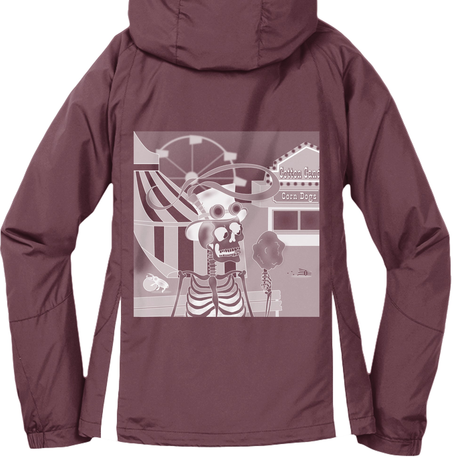Maroon/ White - BACK