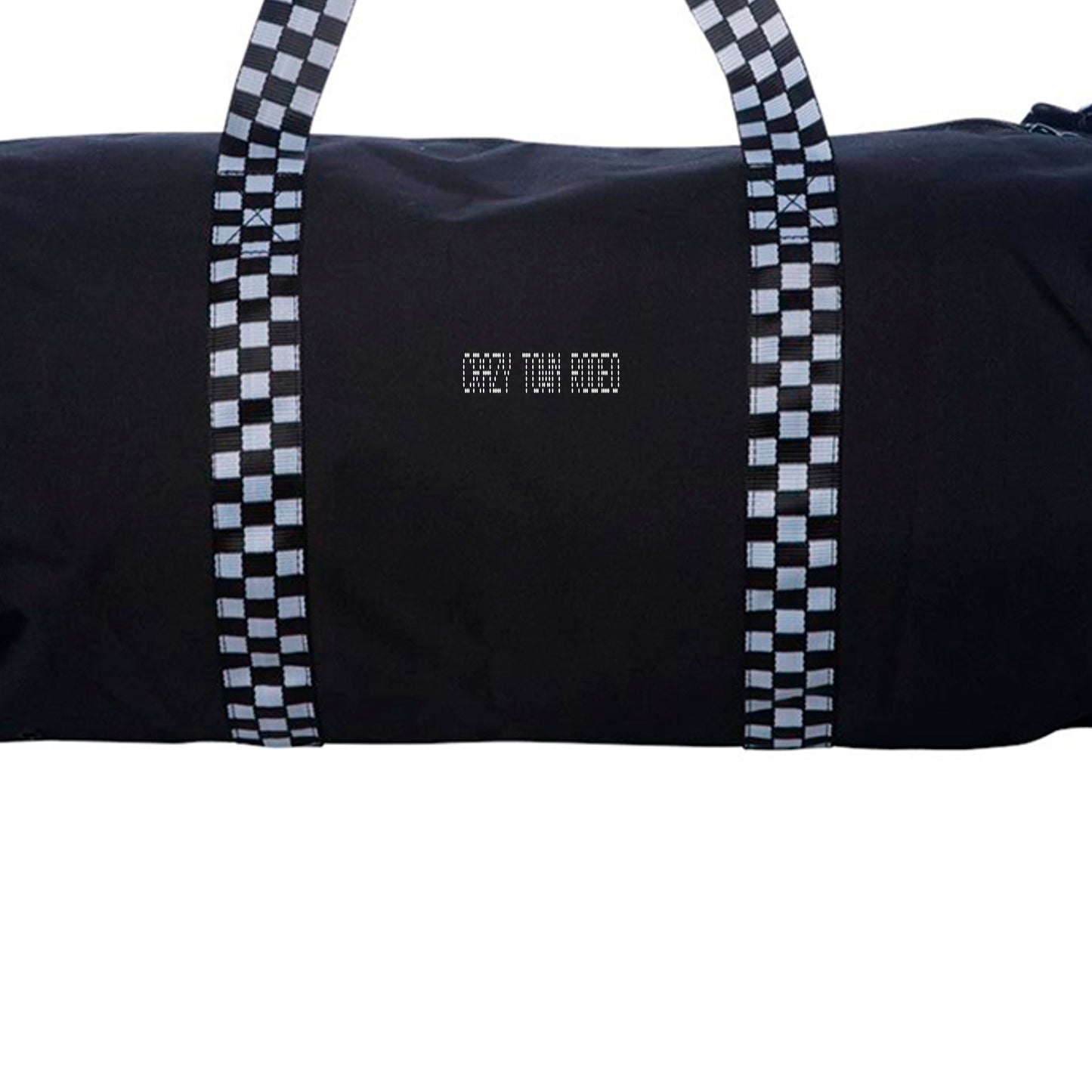 Black/ Checker Strap - INDDUFBAG - FRONT