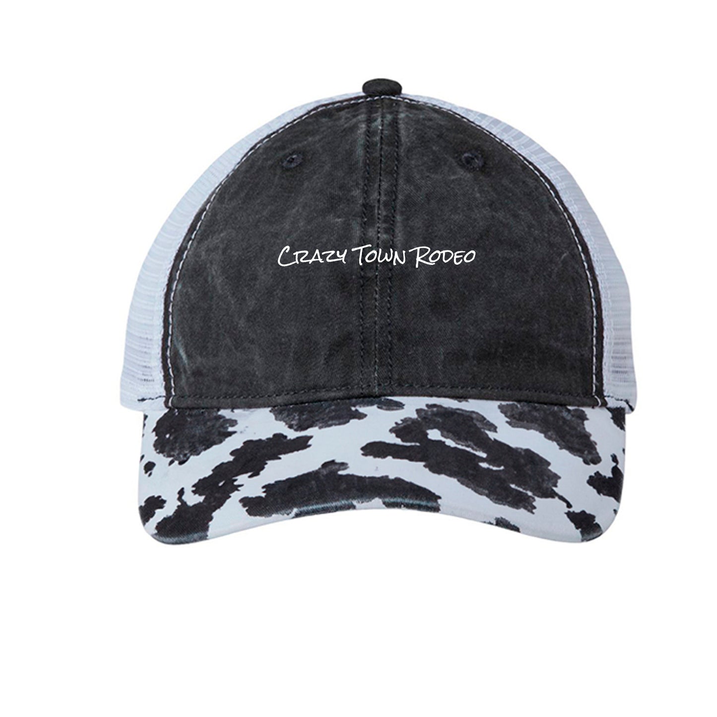 Black/ Cow/ White - JANET - FRONT