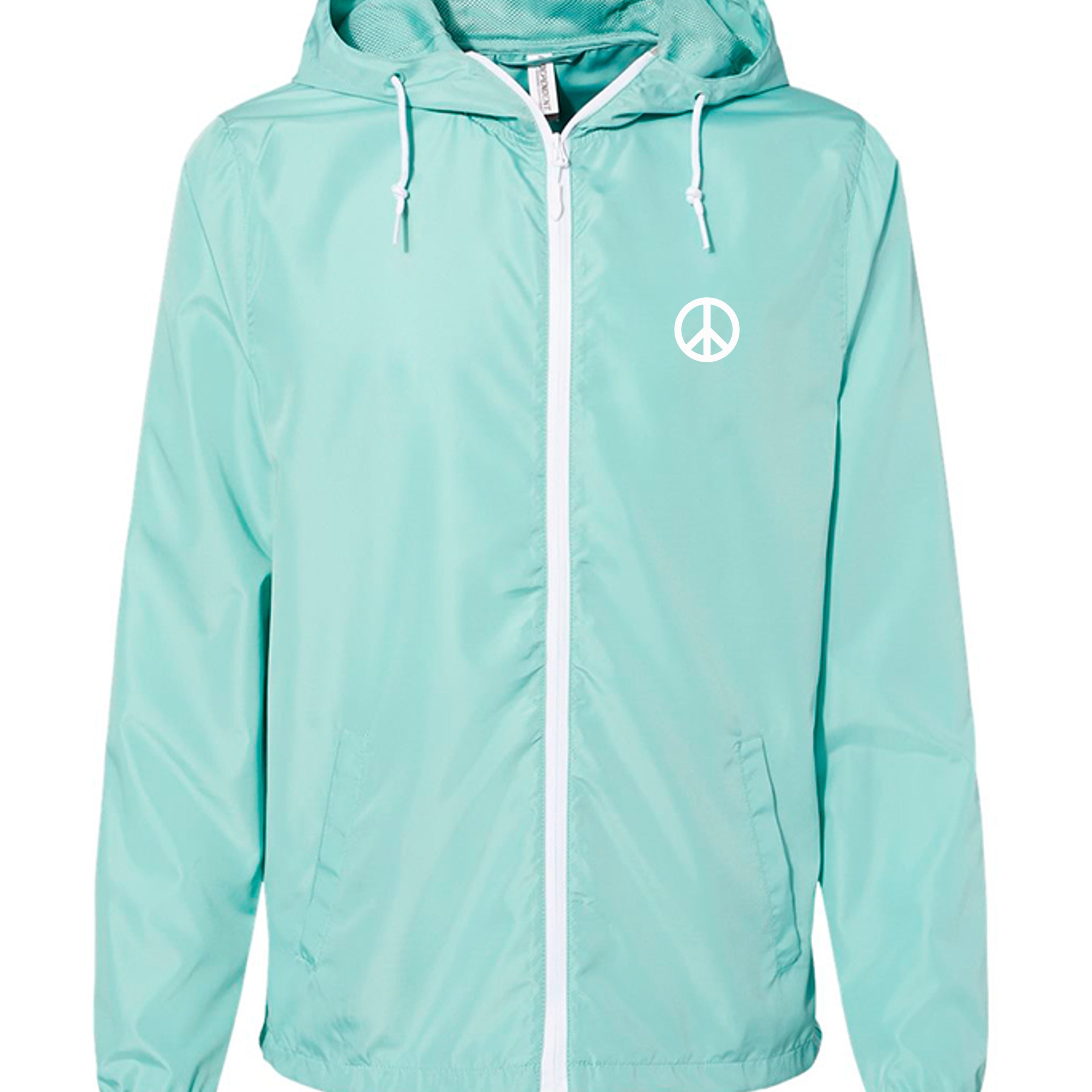 Aqua/ White Zipper - EXP54LWZ - FRONT