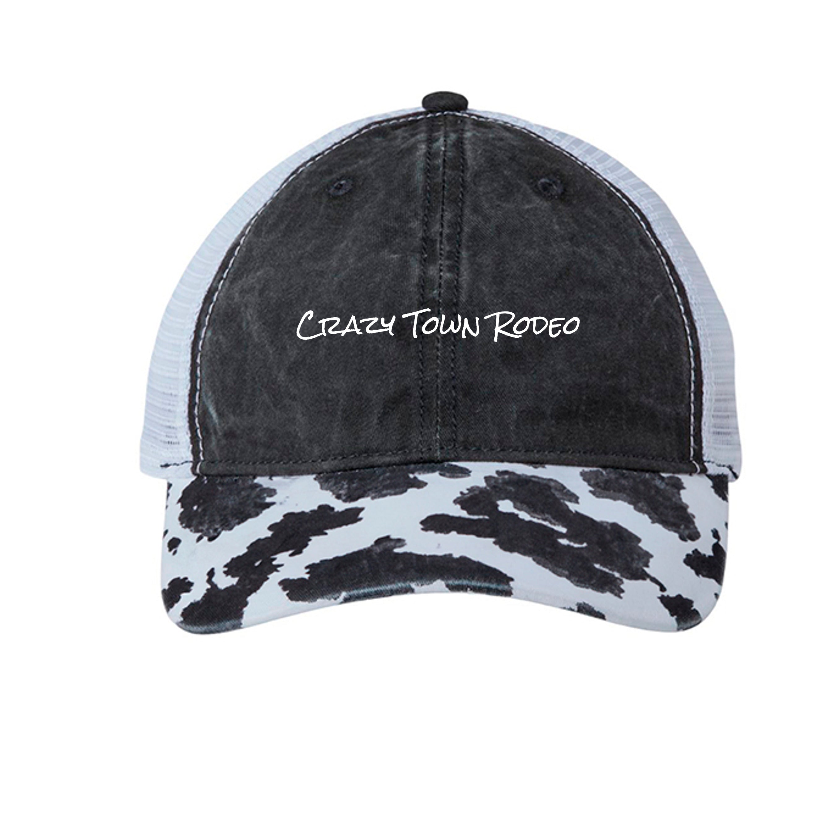 Black/ Cow/ White - JANET - FRONT