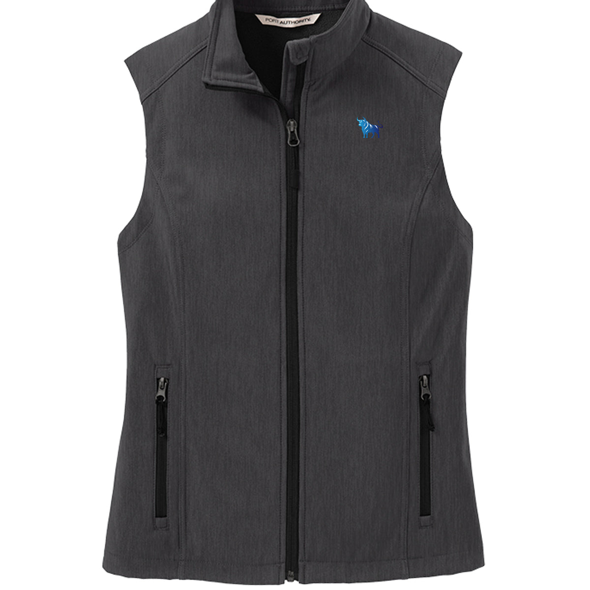 Black Charcoal Heather - L325 - FRONT